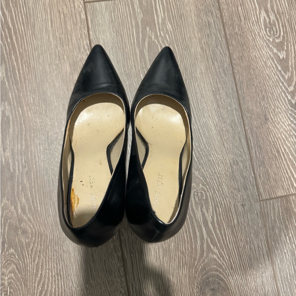 Black nine west heels
